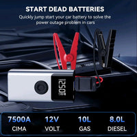 Don’t Get Stranded! 🚨 4-in-1 Jump Starter + Tire Pump + Power Bank + LED — 7500A SuperBoost